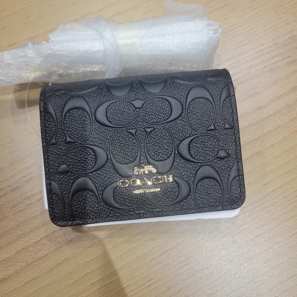 Mini Wallet On a Chain in Signature Leather